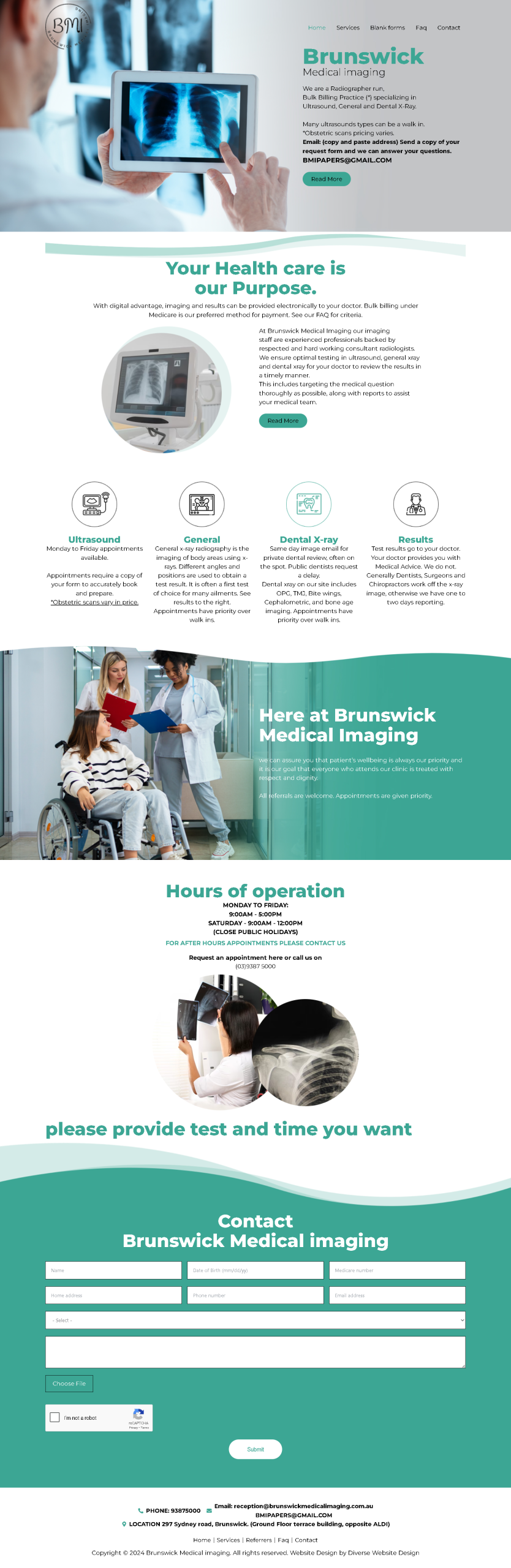 web development page brunswickmedicalimaging-au- image3